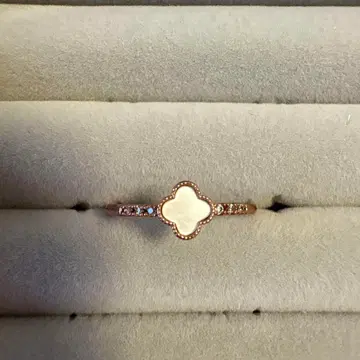 로즈 골드 클로버형 반지 11호