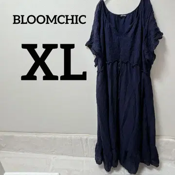 새상품급 BLOOMCHIC [ XL ] 네이비 슬리브리스 원피스