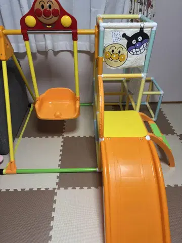 호빵맨 미끄럼틀 포함 그네