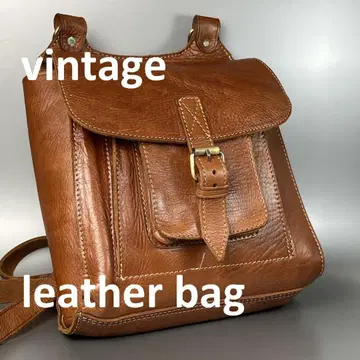 [ 연대 불명 ] 1970s80s 빈티지 레더백 백팩