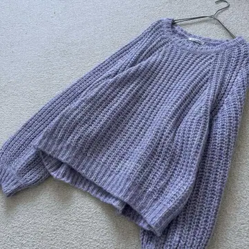 르 쿠르 블랑 로케이 니트 스웨터 긴팔 라운드넥 울 모헤어