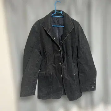 MEN'S TENORAS 다크 그레이 데님 자켓