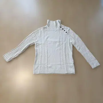 THE SHOP TK 아이보리 터틀넥 니트 남성용 XL