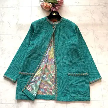 MISSONI 미쏘니 최고급 오렌지 택 롱 자켓 멀티 컬러
