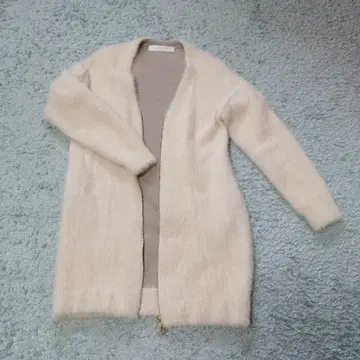 huitemo mid 롱 가디건 S 크림색