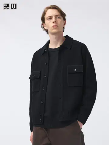 UNIQLO U 라무 니트 자켓 블랙 L 사이즈