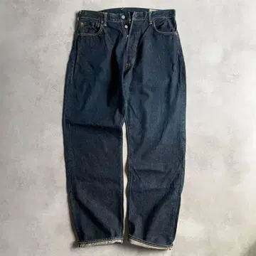 EVISU No.2 2001 데님 청바지 오프셋 인디고 W36