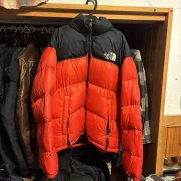 THE NORTH FACE 다운 자켓 L 레드/블랙