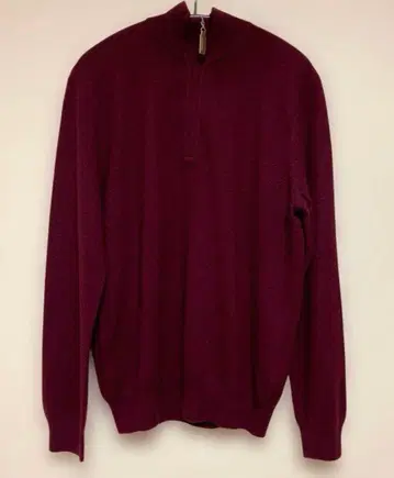 UNIQLO 남성용 캐시미어 100 하프 지퍼 니트 풀오버 L