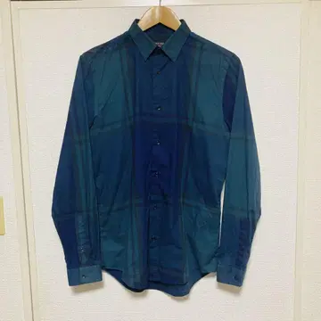 미니멀리스트 선착순 ZARA 체크 셔츠 그린 S SLIM FIT