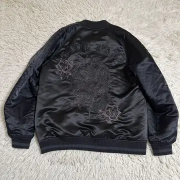 [ KARLKANI ] 칼카니 MA1 봄버 자켓 XL 장미 자수