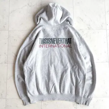 thisisneverthat 남성용 풀오버 후드티 그레이 L 사이즈