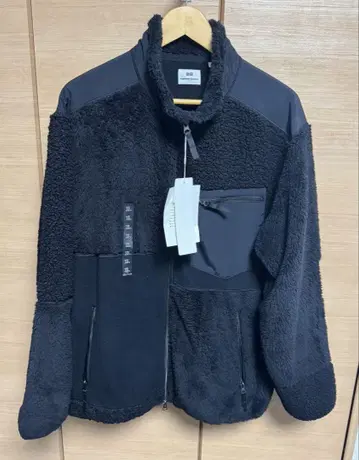 UNIQLO 콤비네이션 플리스 자켓 XL 블랙
