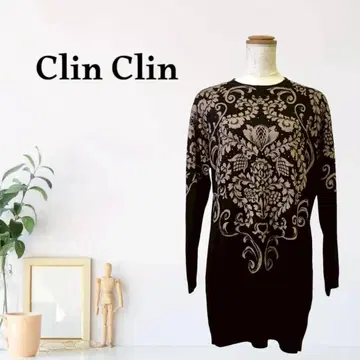 zB357 [ L ] Clin Clin 클래시컬 올 패턴 롱 슬리브 모드