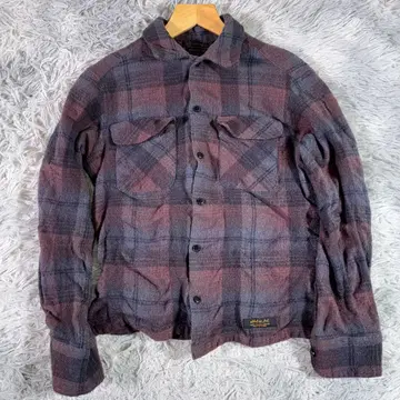 네이버후드 울 플란넬 셔츠 S 체크