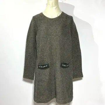 SONIA RYKIEL 캐시미어 튜닉 울 그레이 계열 비쥬/40