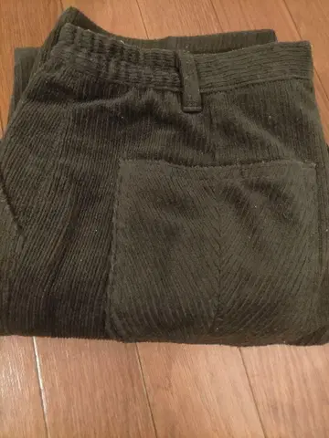 앤티크 다크 그레이 코듀로이 슬랙스