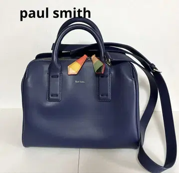 Paul Smith 네이비 2way 숄더백 / 미니 보스턴 백