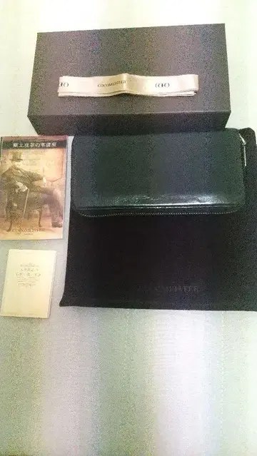 코코마이스터 블랙 소가죽 장지갑