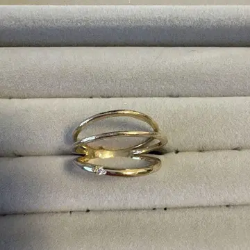 골드 실버 3연 반지 13호