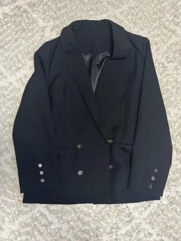 더블 버튼 테일러드 자켓
