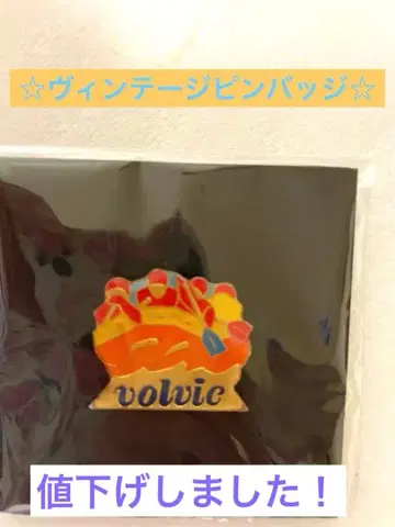 가격 인하! Volvic 컬러풀 핀 배지 빈티지 핀
