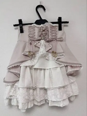 LIZLISA 리즈리사 프론트 카슈쿨 스커트 핑크