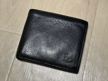 일비종떼 2단 가죽 지갑 블랙