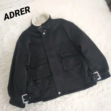 컨디션 최상 ADRER B-3 멜톤 보아 플라이트 자켓 블랙 xs