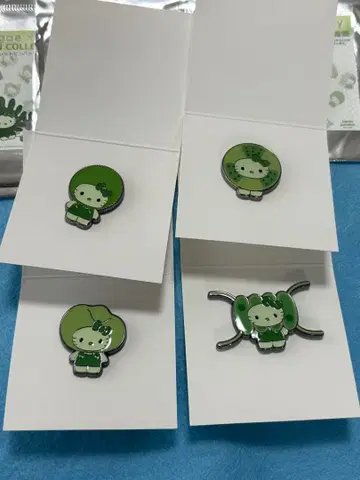 일본관 모 키티 핀 배지 4개 세트