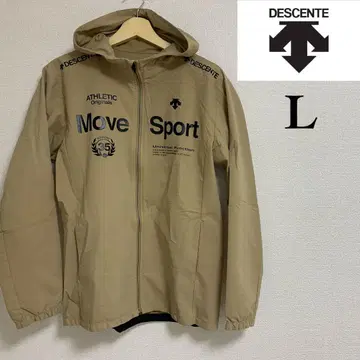 DESCENTE 베이지 후드티 L