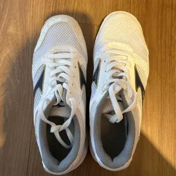 Mizuno 화이트/블루 운동화 신발 24.5 미사용품 새상품
