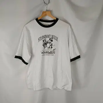 100주년 미키마우스 링거 T셔츠 M B3785