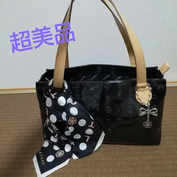 CLATHAS 클레이사스 블랙 핸드백 스카프 포함