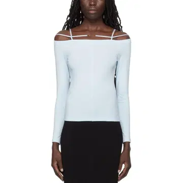 JACQUEMUS 블루 Let-shirt Sierra 긴팔 상의