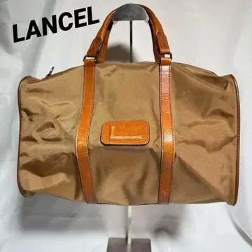 [ LANCEL ] 란셀 나일론 x 천연 가죽 미니 보스턴 백