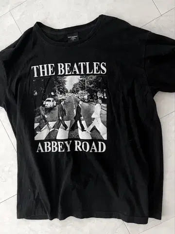 THE BEATLES ABBey Road 티셔츠 XL 블랙