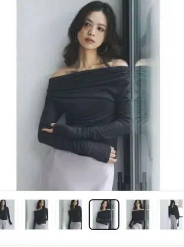 개더 드레이프 컷 탑 애뉴언스