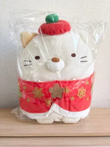 [ 스미코구라시 ] 크리스마스 고양이 봉제 인형 산타 X'mas