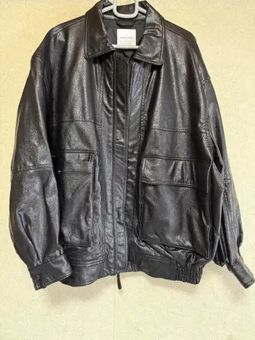 FREAK'S STORE 인조 가죽 블루종 M 사이즈