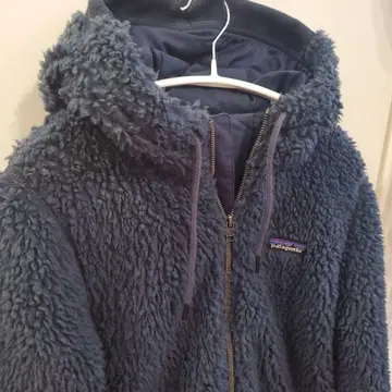 patagonia 더스티 메사 후드티 플리스 보아 코트 네이비 따뜻함