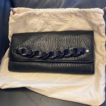 Michael Kors 블랙 가죽 클러치백