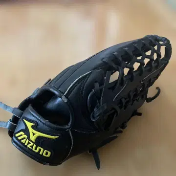 어린이용 Mizuno 야구용 가죽 그로브 블랙