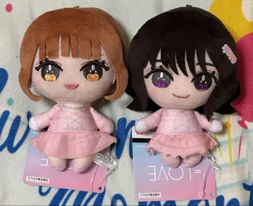 =LOVE 이코라브 6주년 의상 봉제 인형 모리 한정판 오바 노구치 2점