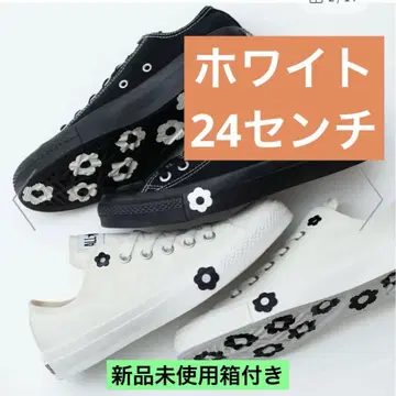 마리크와 CONVERSE ALL STAR FLOWER 화이트 24.0