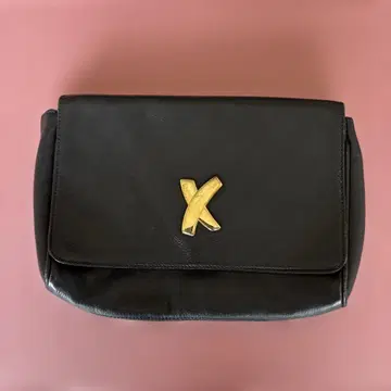 팔로마 피카소 블랙 가죽 핸드백 플랩식