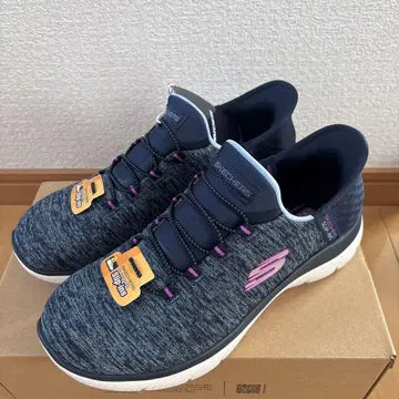 SKECHERS 네이비/그레이 스니커즈