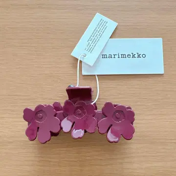 미사용 새상품 Marimekko Mini Unikko 헤어 클립