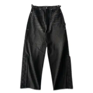 NO MASS PROD 009VTG DIRTY BAGGY JEANS