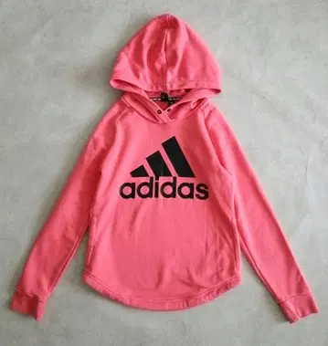 adidas 아디다스 후드 부착 핑크 후드티 S